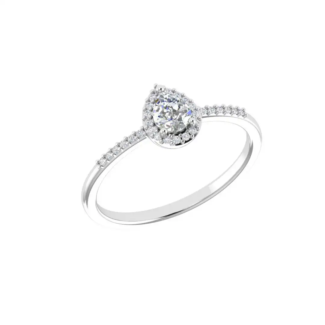 Elaris Halo Diamond Ring - Image 5
