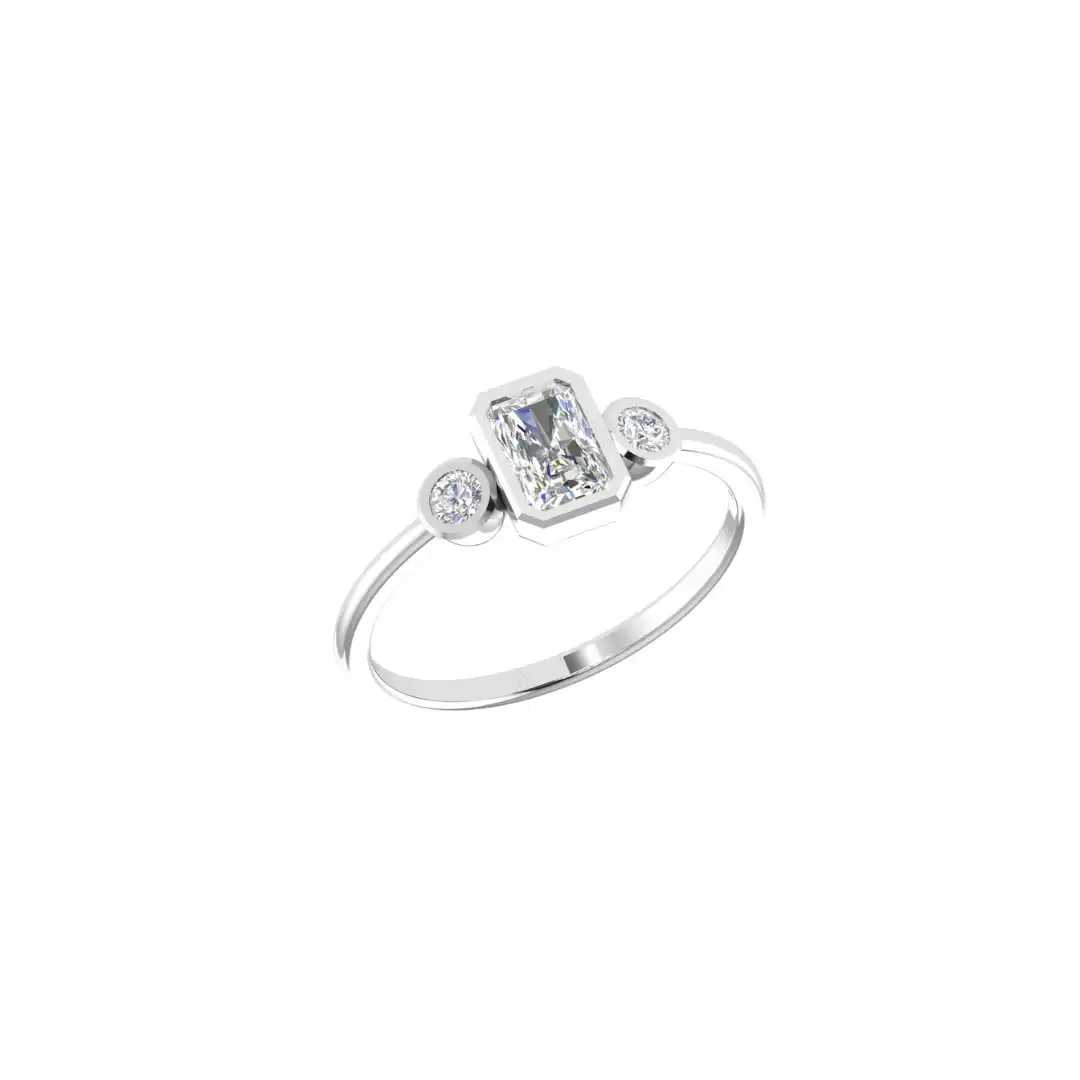 Radiant Cut Diamond Ring - Image 5