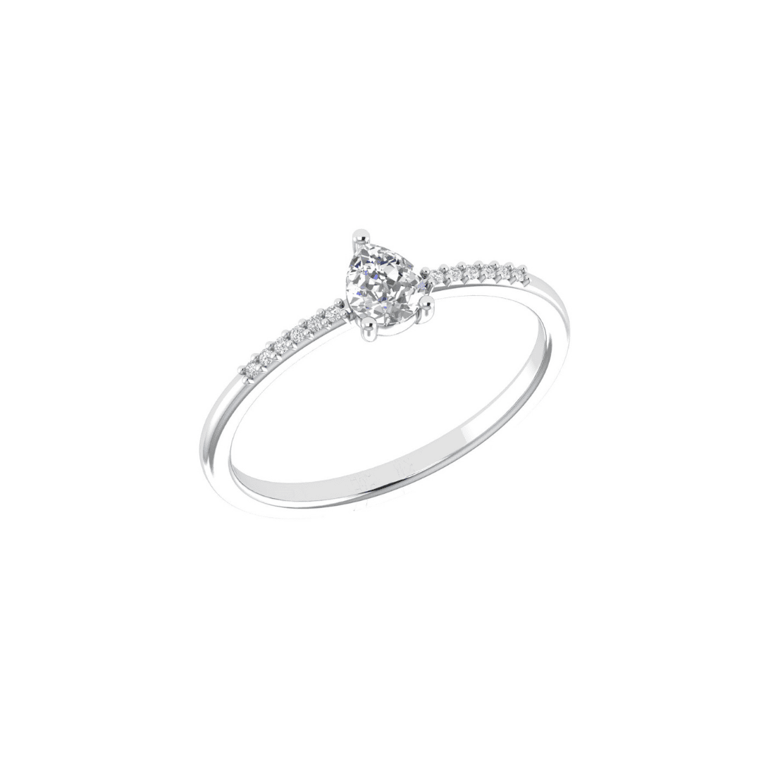 Elaris Pear Diamond Ring - Image 5