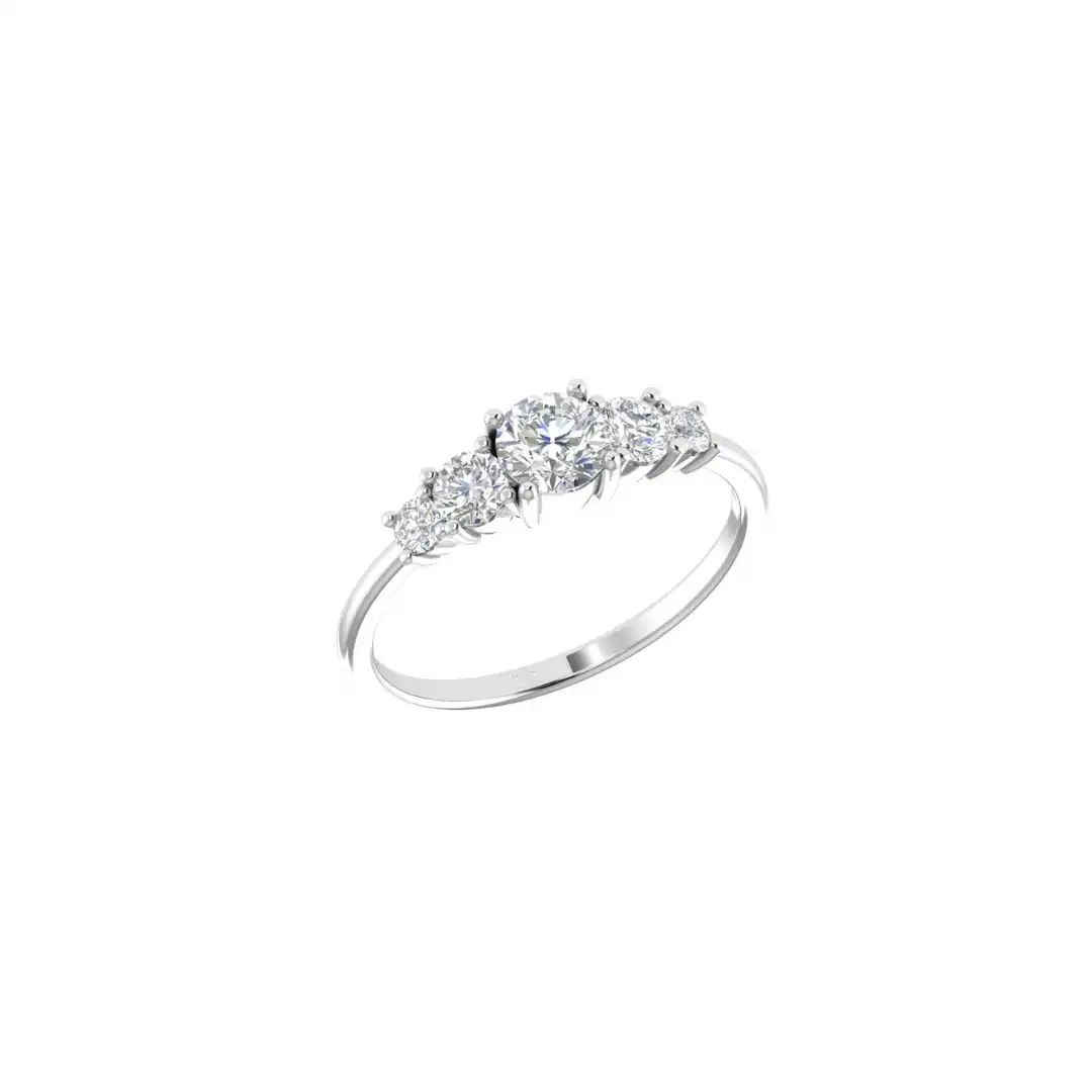 Five Stone Diamond Ring - Image 5