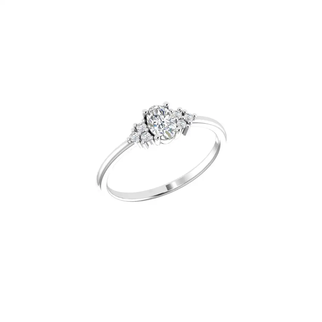 Side Sparkle Diamond Ring - Image 5
