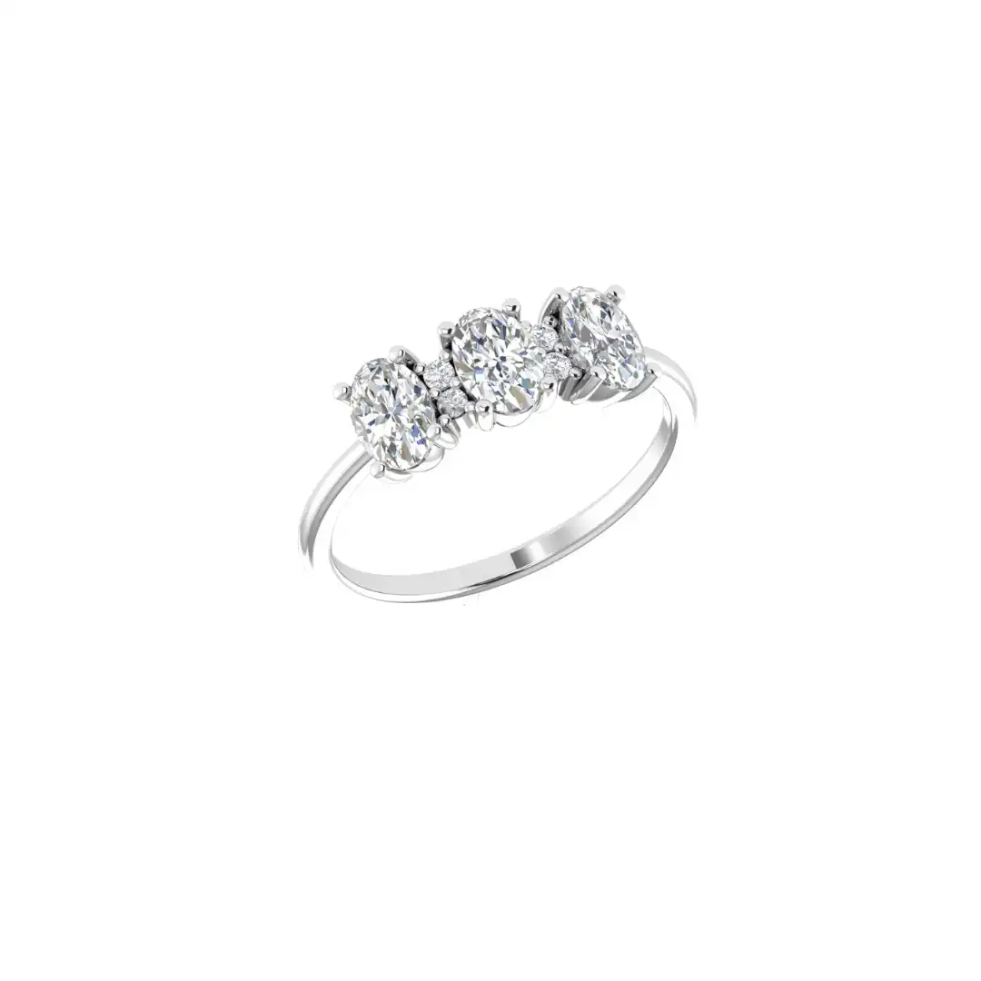 Three Stone Diamond Ring - Image 3