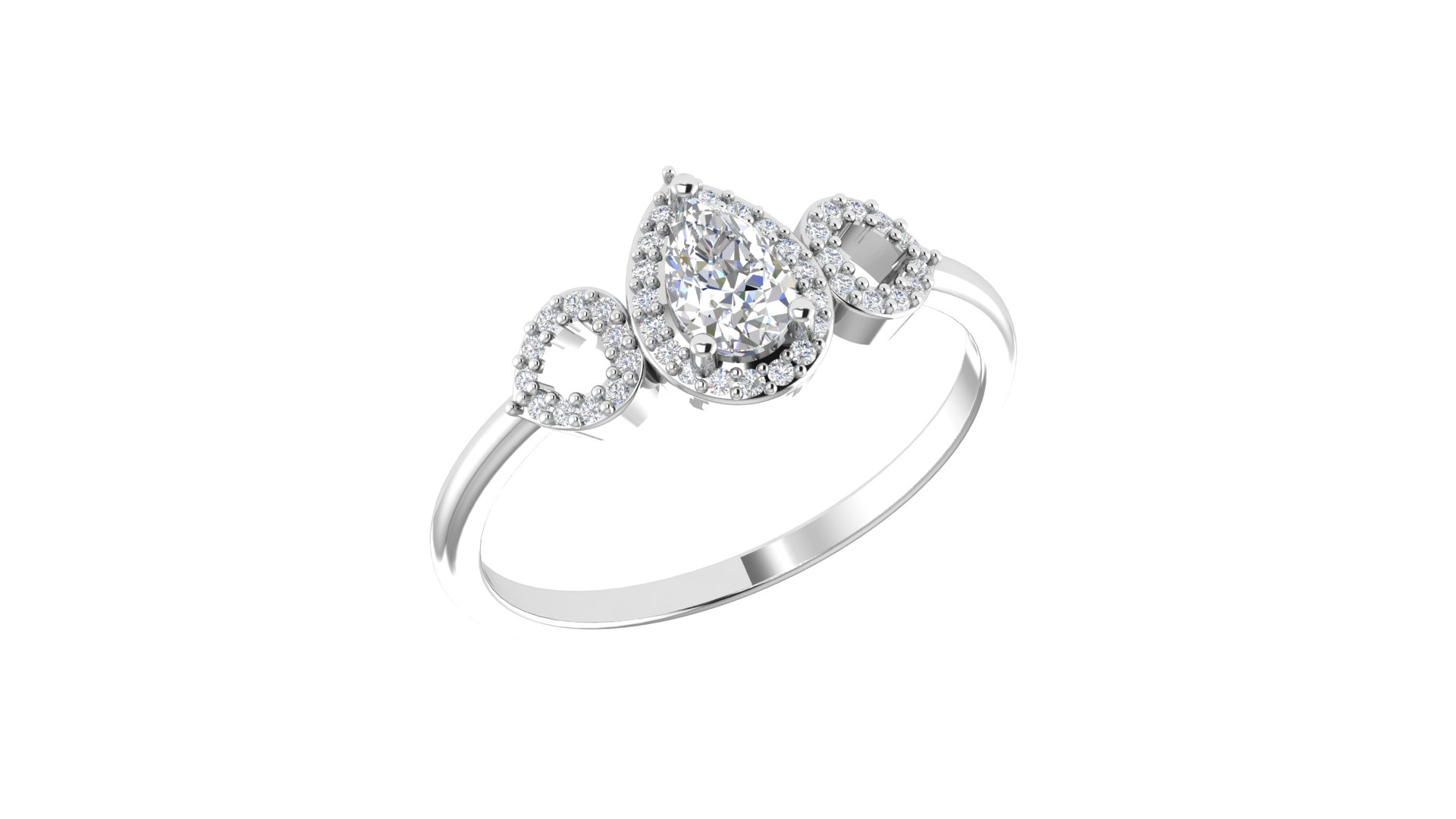 Elegant Three Stone Diamond Ring - Image 5