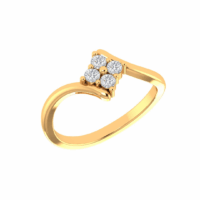Calista Four-Diamond Cluster Ring - Thumbnail Image 1