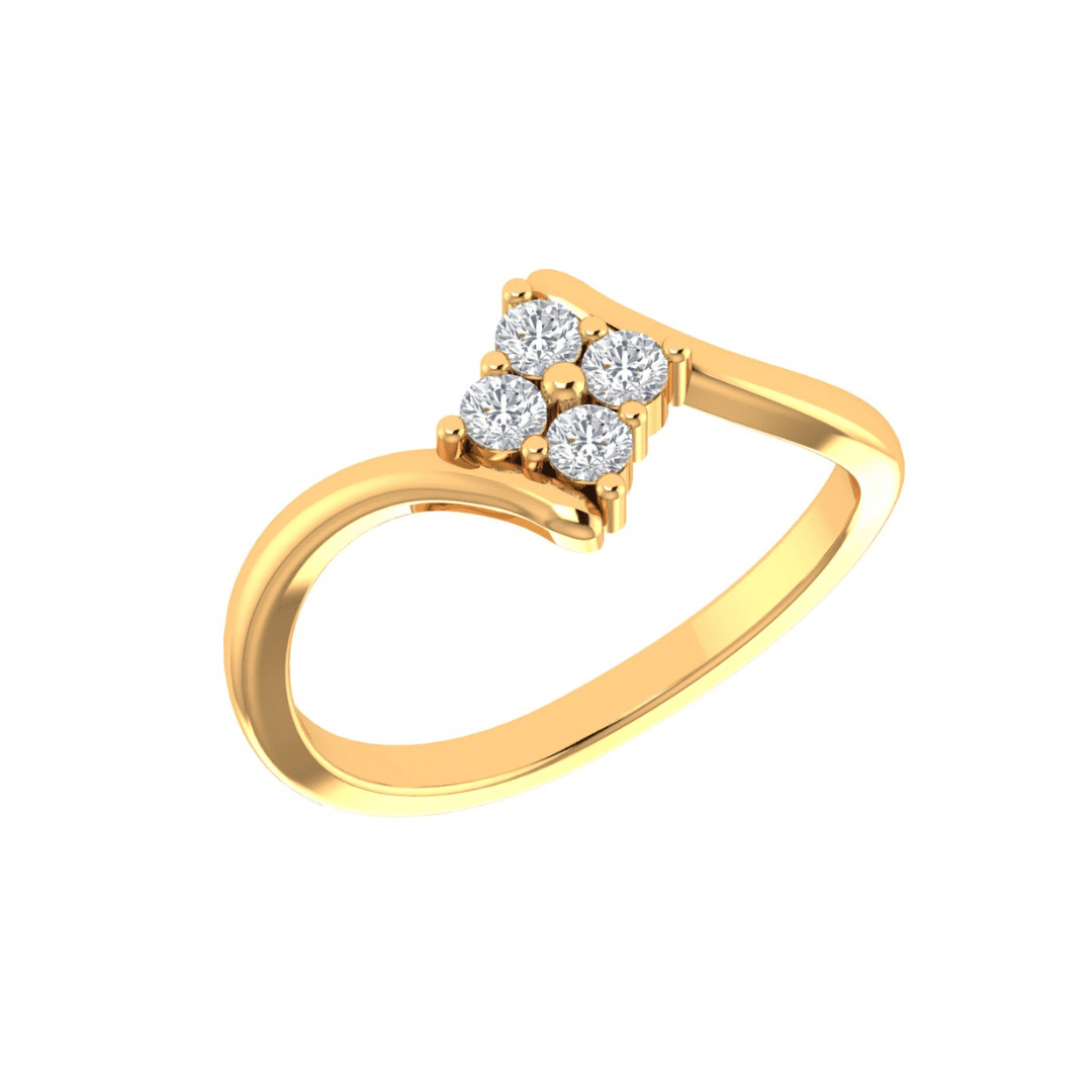 Calista Four-Diamond Cluster Ring - Image 1