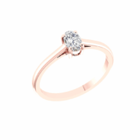 Seravelle Oval Diamond Ring - Thumbnail Image 8