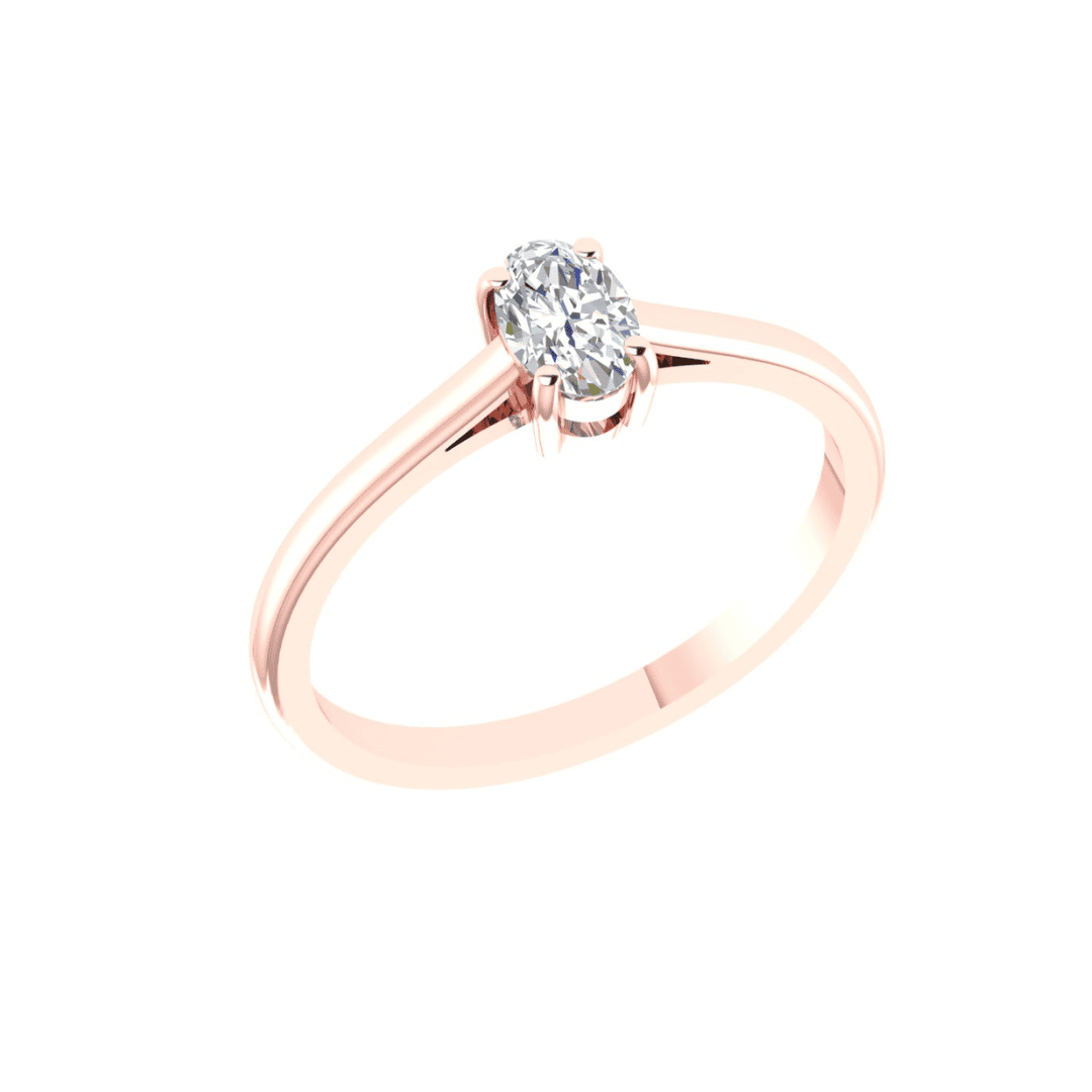 Seravelle Oval Diamond Ring - Image 8