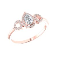 Elegant Three Stone Diamond Ring - Thumbnail Image 8