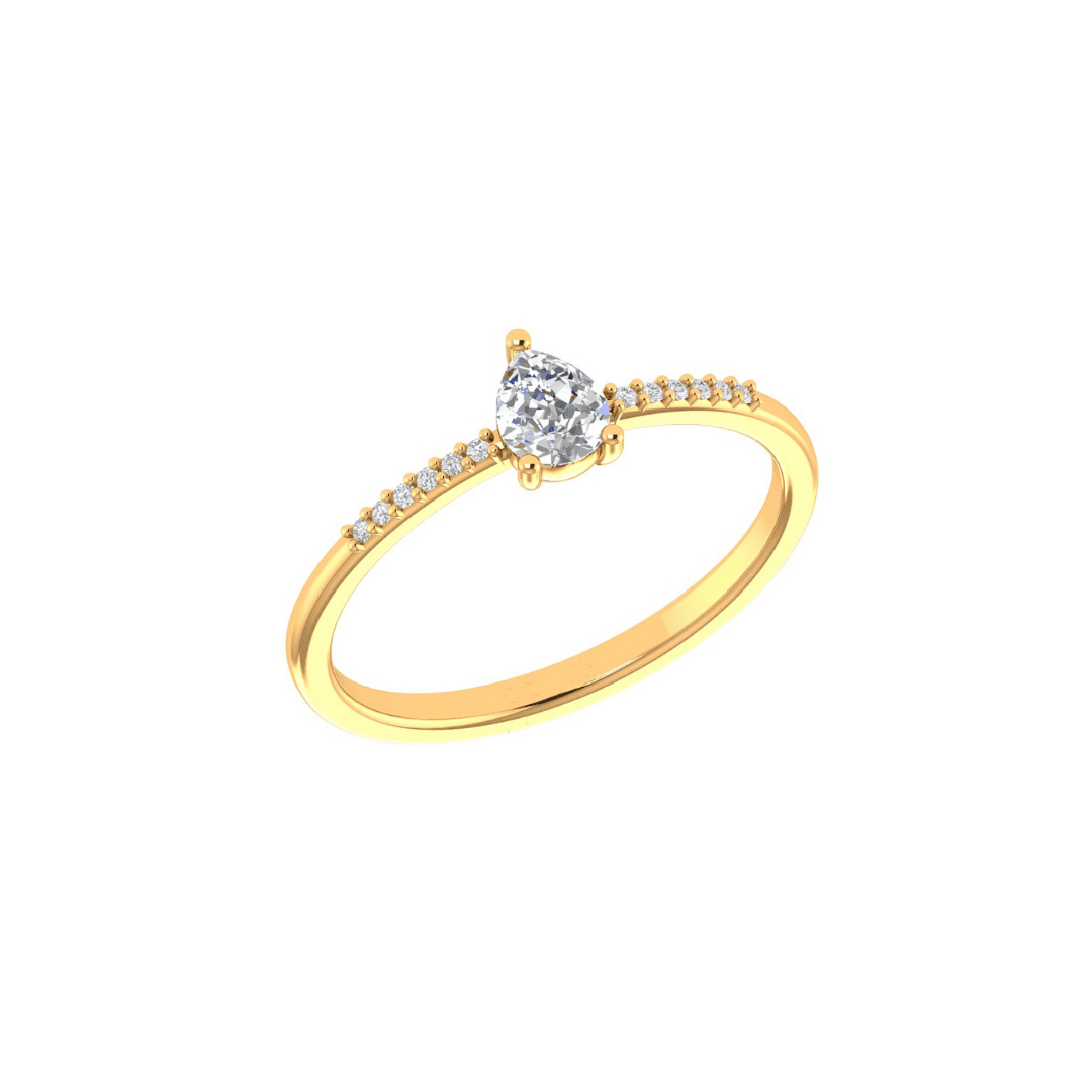 Elaris Pear Diamond Ring - Image 1