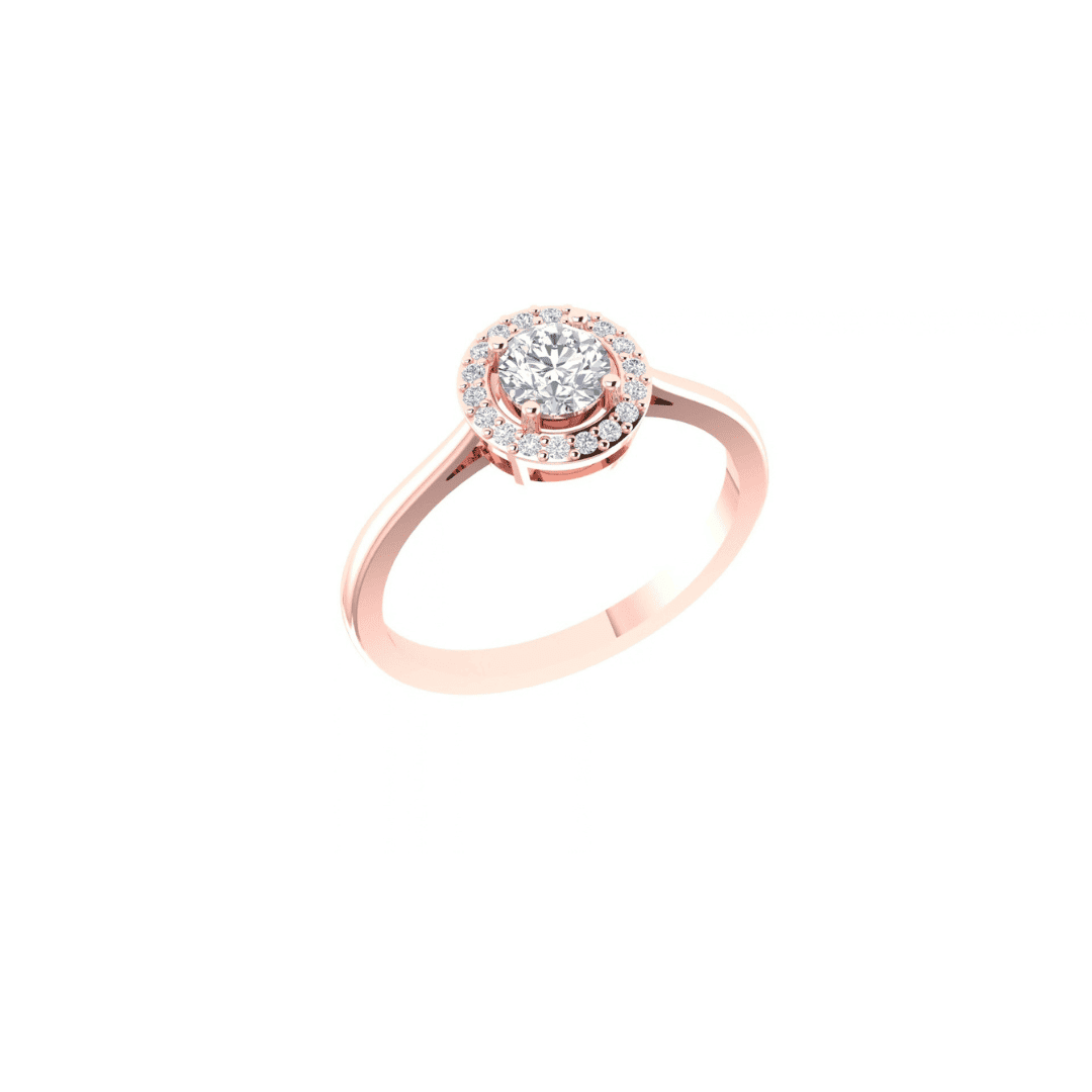 Circle Sparkle Diamond Ring - Image 8