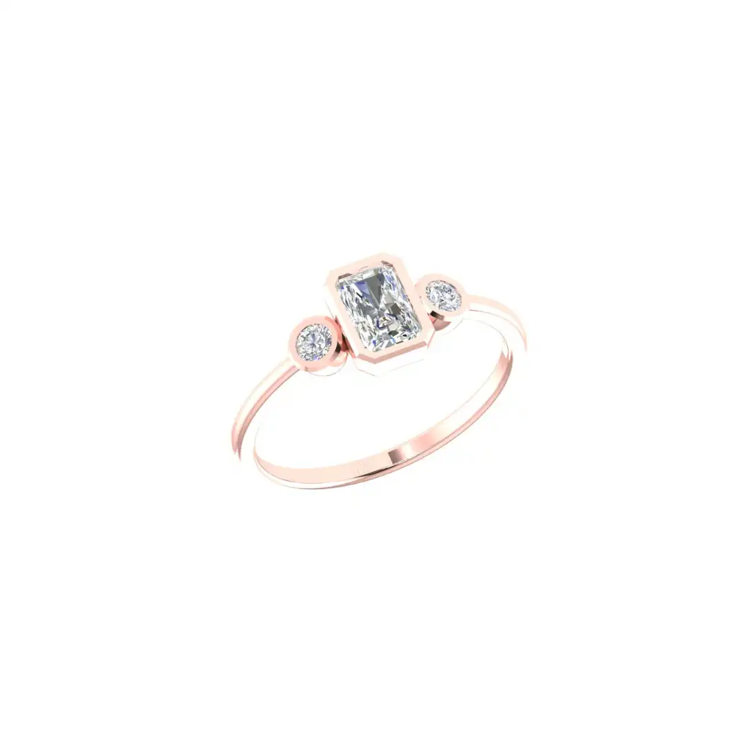Radiant Cut Diamond Ring - Image 8