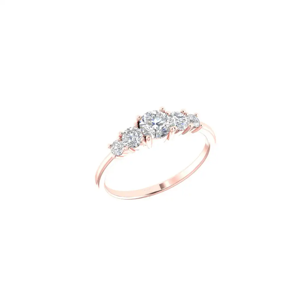 Five Stone Diamond Ring - Image 3