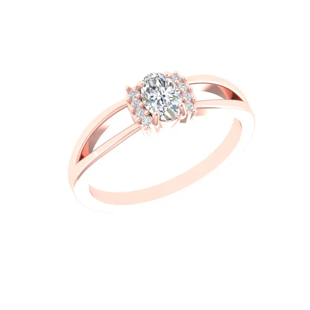 Seravelle Halo Diamond Ring - Image 8