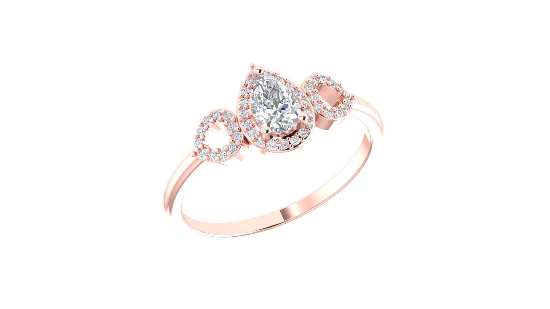 Elegant Three Stone Diamond Ring - Image 8