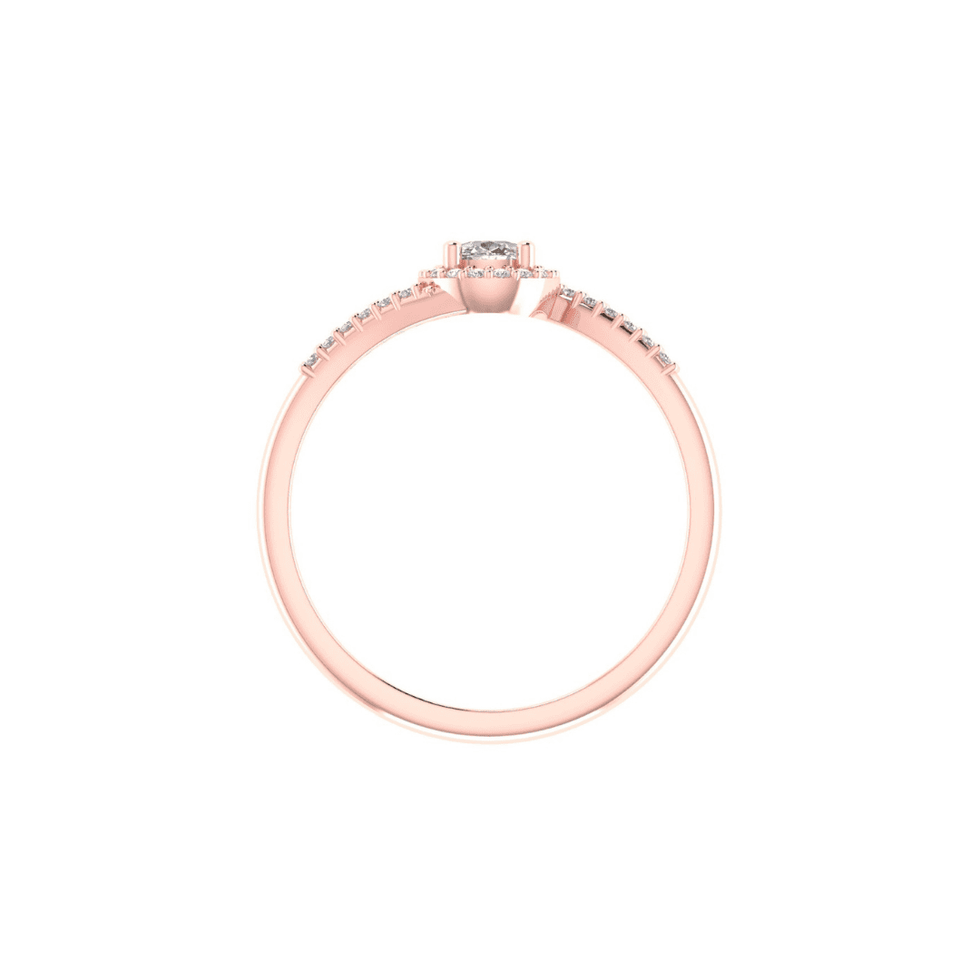 Aurevane Halo Diamond Ring - Image 9