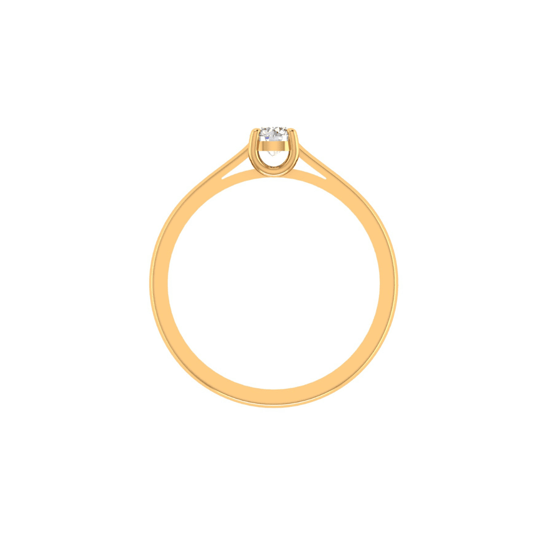Elaraine Solitaire Diamond Ring - Image 4