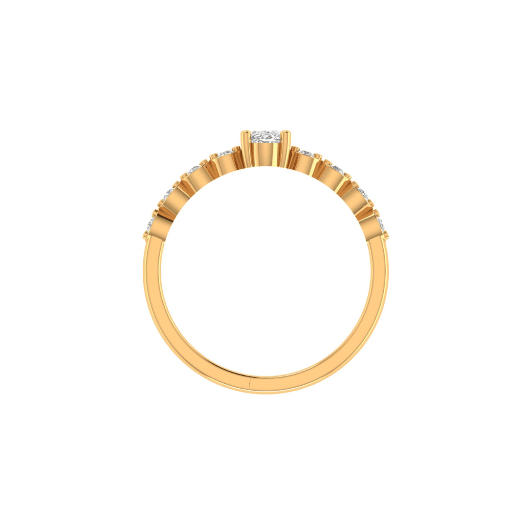 Elvaris Oval Halo Diamond Ring - Image 4