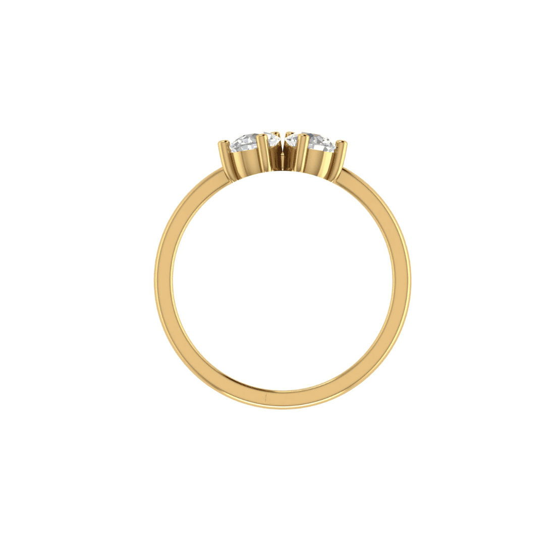 Avelisse Twin-Pear Diamond Ring - Image 4