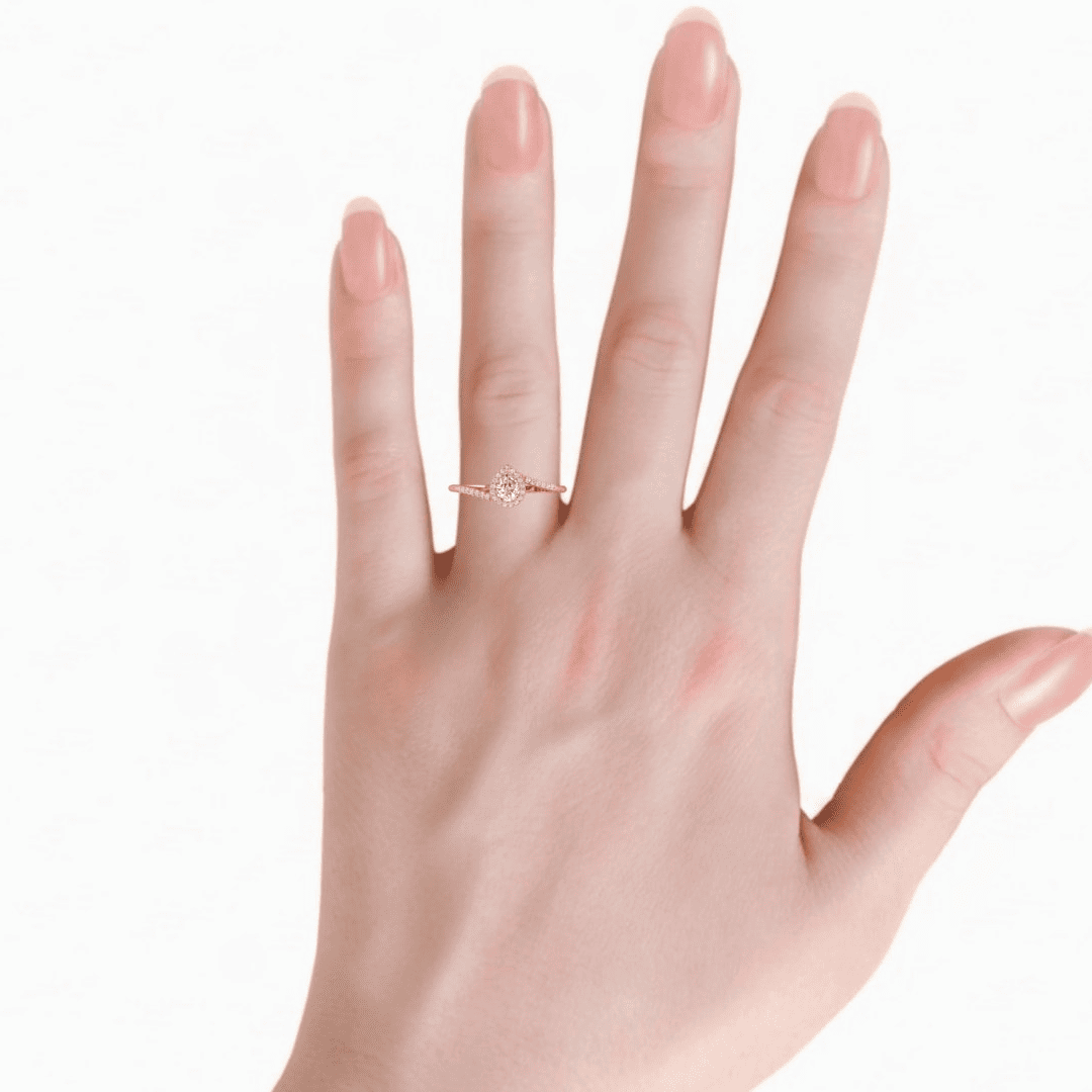 Aurevane Halo Diamond Ring - Image 11