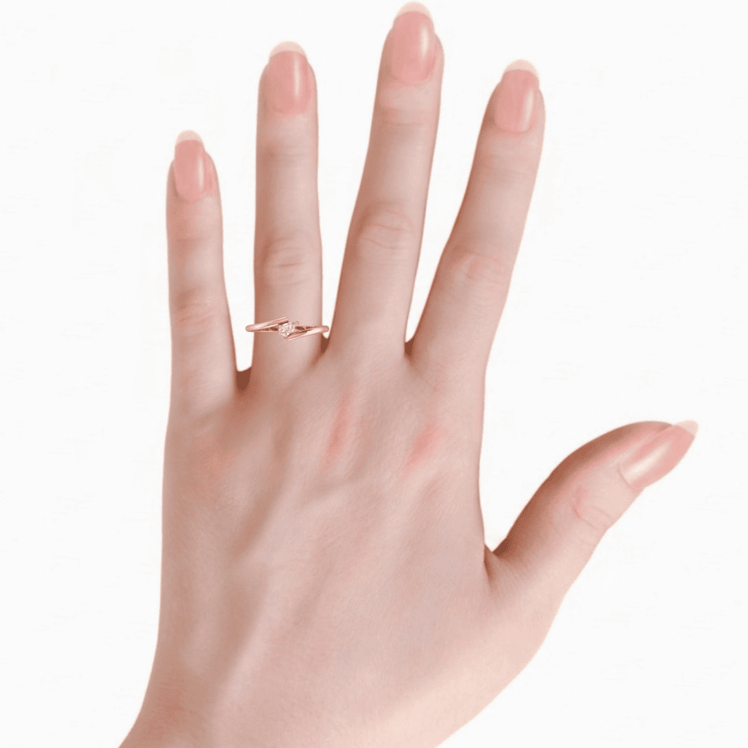 Virelia Solitaire Diamond Ring - Image 11