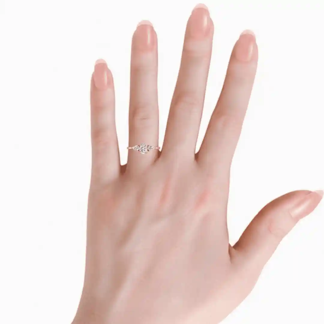 Seravelle Three-Stone Diamond Ring - Image 11
