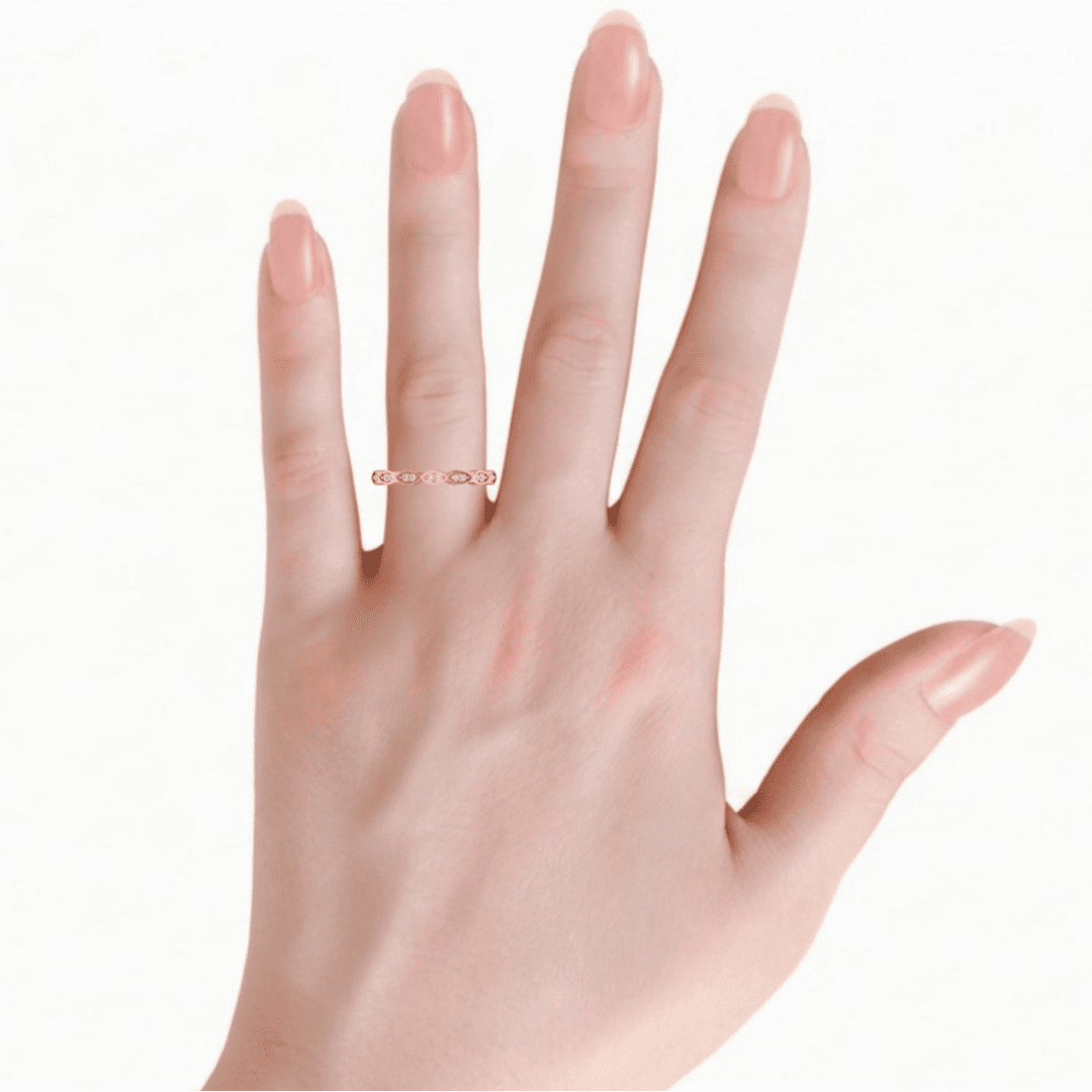 Aurevyn Marquise Diamond Band - Image 11
