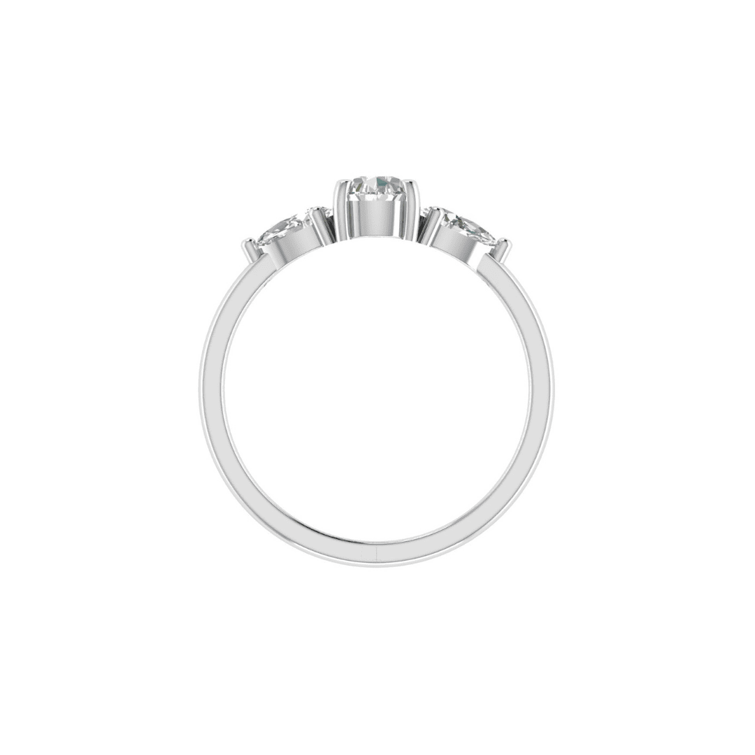 Seravelle Three-Stone Diamond Ring - Image 7