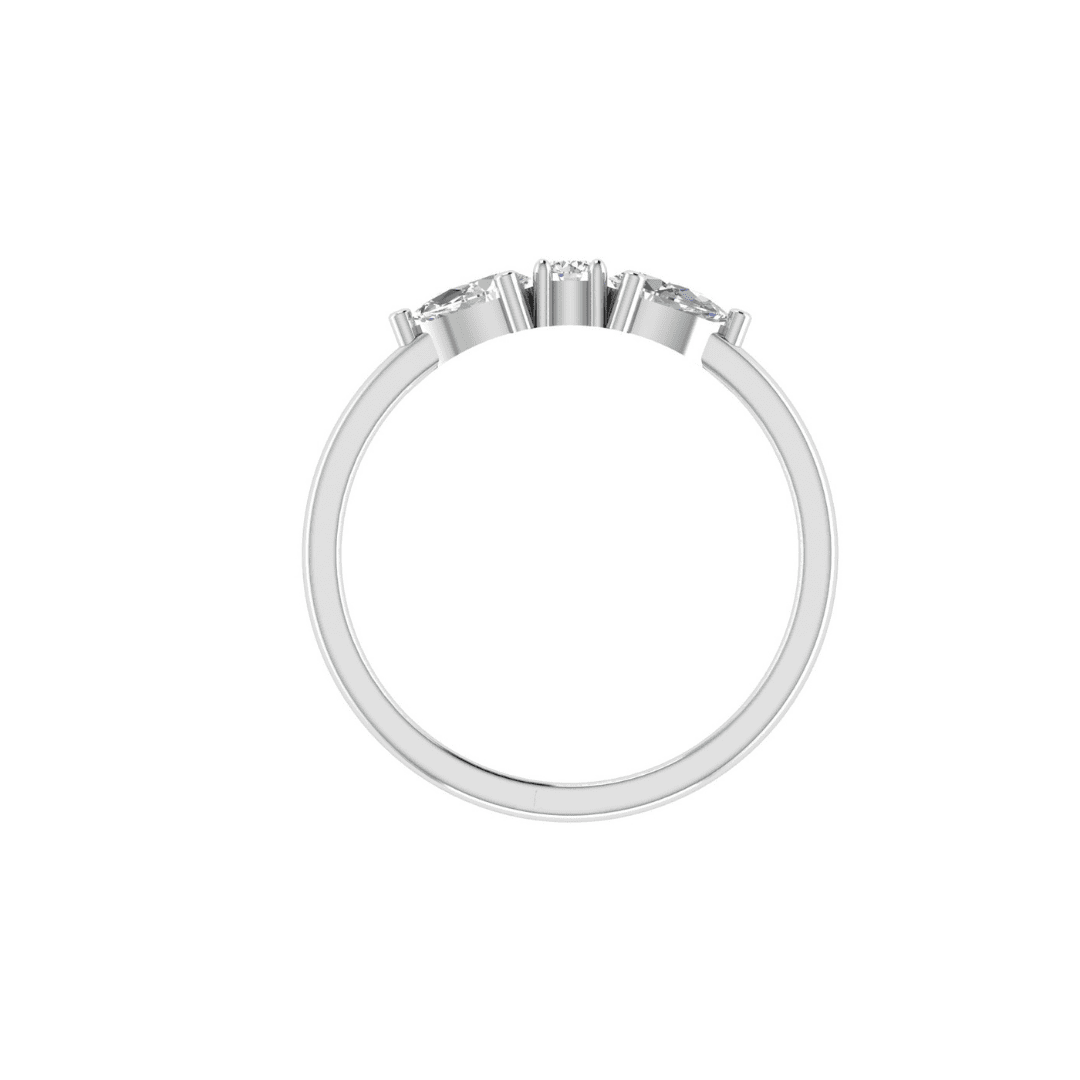 Elvaris Three-Stone Diamond Ring - Image 11