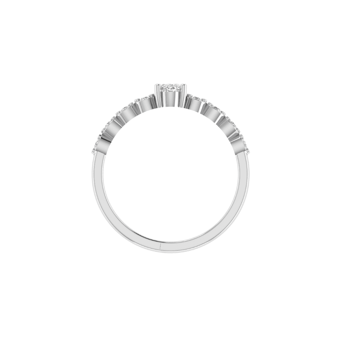 Elvaris Oval Halo Diamond Ring - Image 7