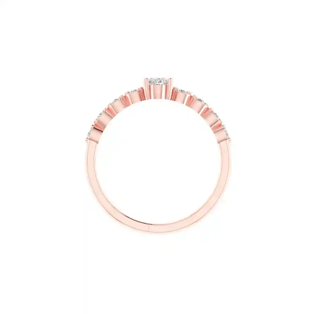 Elvaris Oval Halo Diamond Ring - Image 10