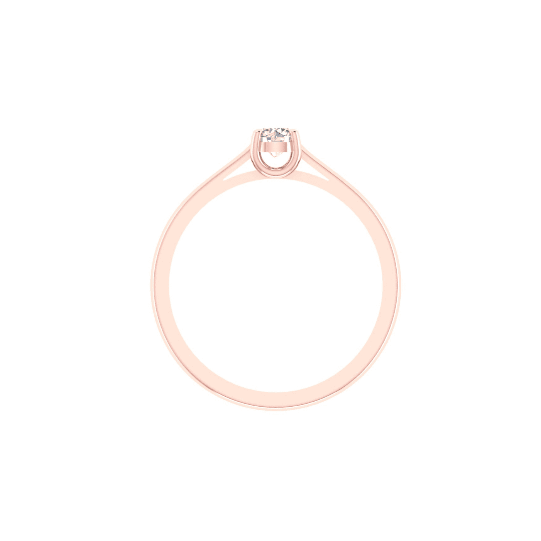 Elaraine Solitaire Diamond Ring - Image 10