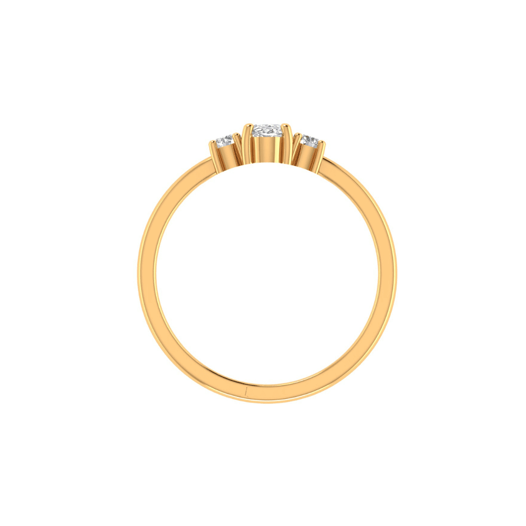 Seravelle Three-Stone Diamond Ring - Image 3