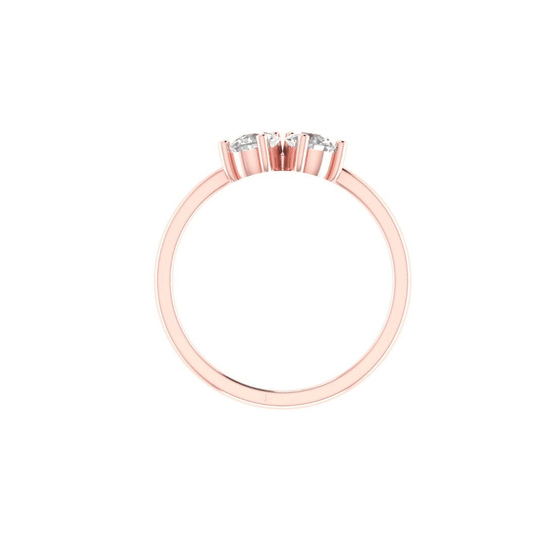 Avelisse Twin-Pear Diamond Ring - Image 10