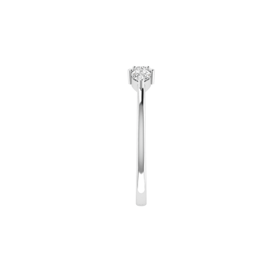 Elvaris Three-Stone Diamond Ring - Image 8