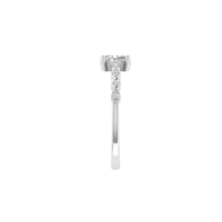 Elvaris Oval Halo Diamond Ring - Thumbnail Image 6