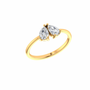 Avelisse Twin-Pear Diamond Ring