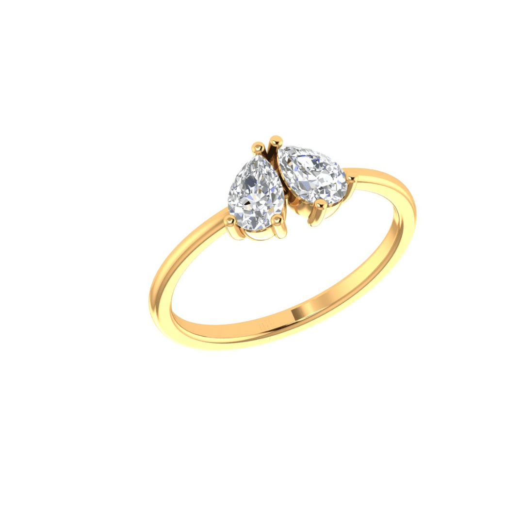 Avelisse Twin-Pear Diamond Ring - Image 1
