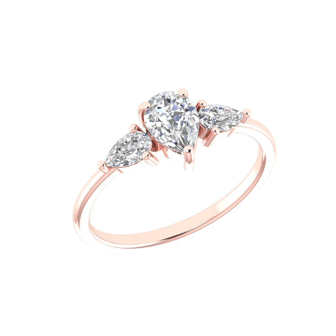 Seravelle Three-Stone Diamond Ring - Image 8