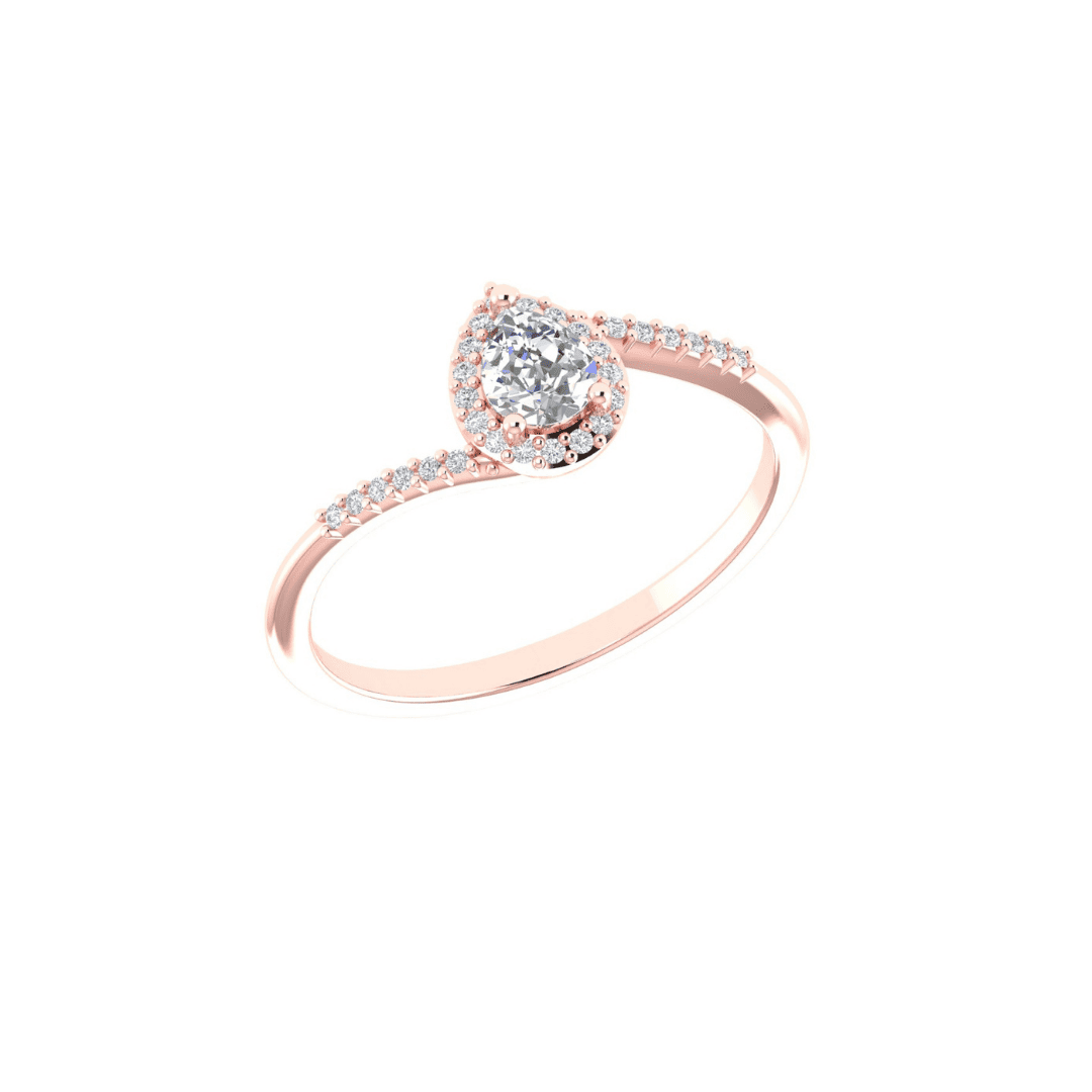 Aurevane Halo Diamond Ring - Image 8