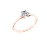 Elara Radiant Diamond Ring - Thumbnail Image 8