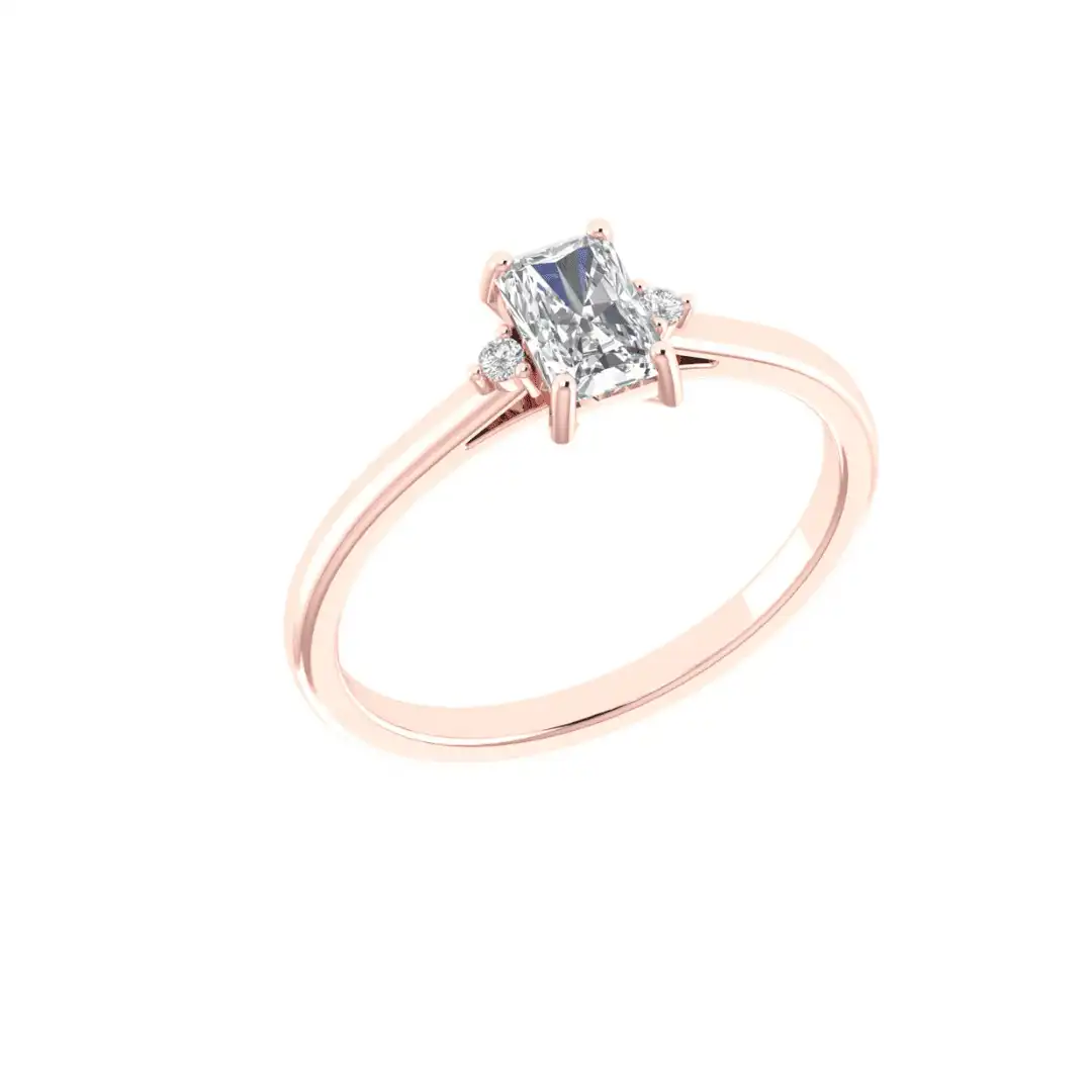 Elara Radiant Diamond Ring - Image 8