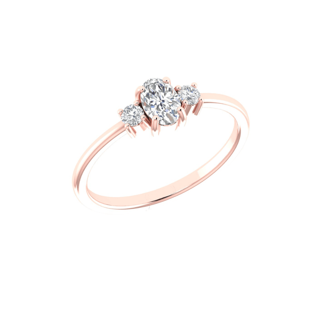 Seravelle Three-Stone Diamond Ring - Image 8