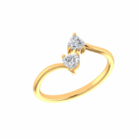 Seravelle Twin-Heart Diamond Ring - Thumbnail Image 1