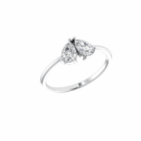 Avelisse Twin-Pear Diamond Ring - Thumbnail Image 5