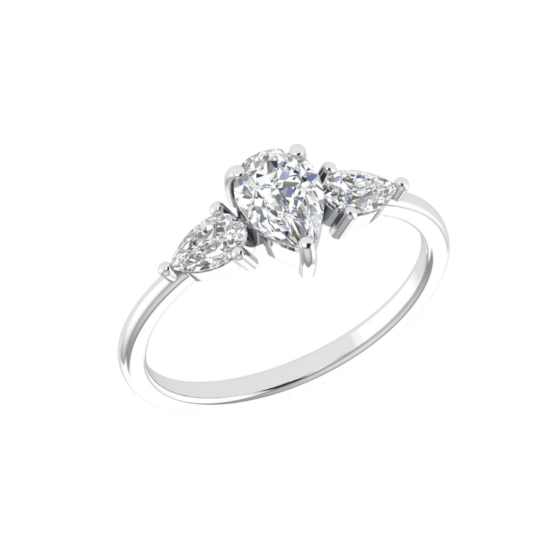 Seravelle Three-Stone Diamond Ring - Image 5