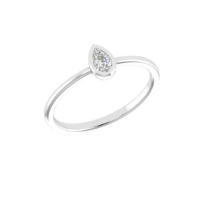 Aurevyn Pear Diamond Ring - Thumbnail Image 5