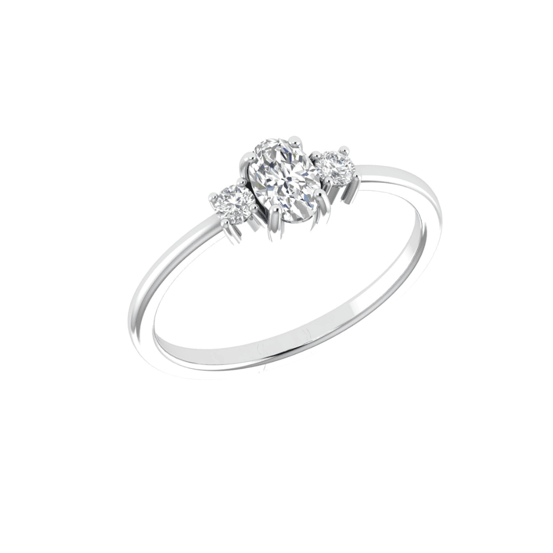 Seravelle Three-Stone Diamond Ring - Image 5