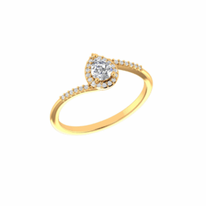 Aurevane Halo Diamond Ring