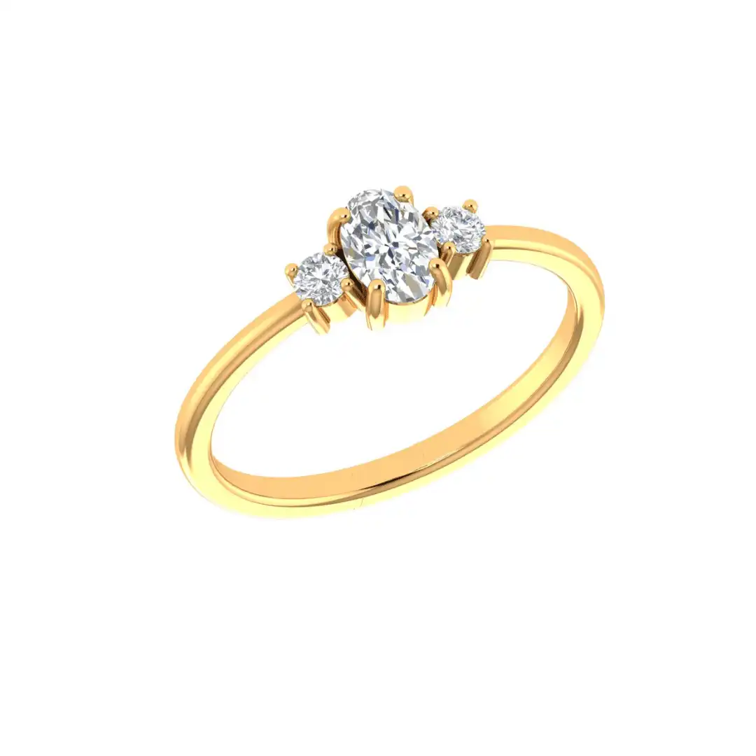 Seravelle Three-Stone Diamond Ring - Image 1