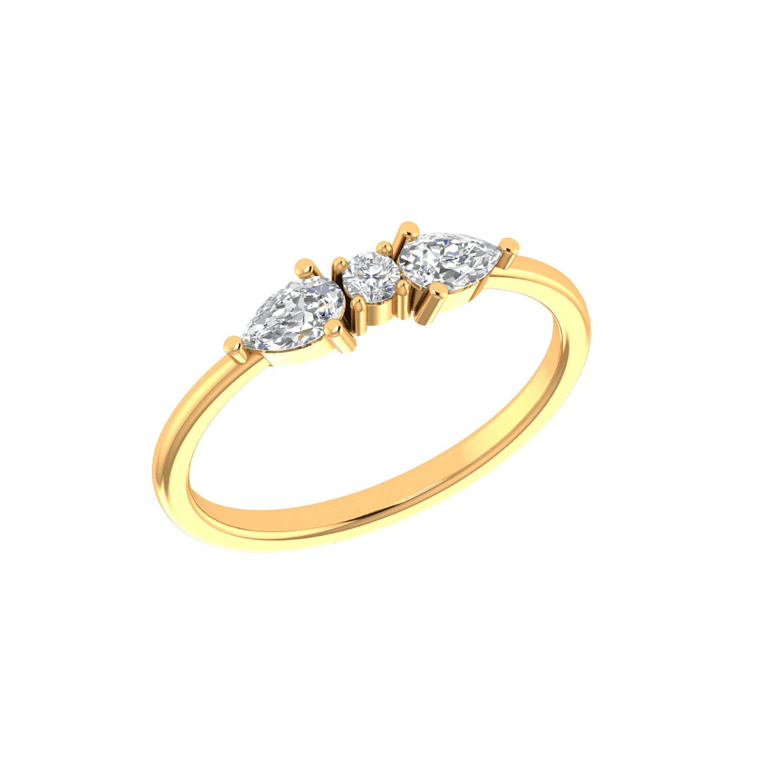 Elvaris Three-Stone Diamond Ring - Image 1